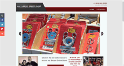 Desktop Screenshot of hallbrosspeedshop.com