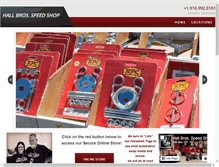 Tablet Screenshot of hallbrosspeedshop.com
